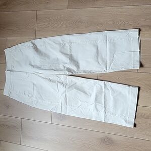 NWOT The Group Babaton Wide Leg Cropped Cotton Stretch Pants size 0